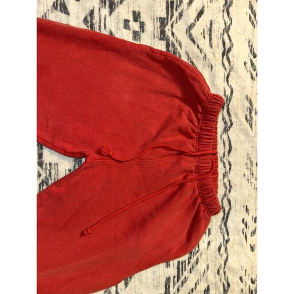 MNML Men's Red Acid Wash Flare Sweatpants SZ Small 30 Stretch Waist 29 Inseam - Picture 5 of 12
